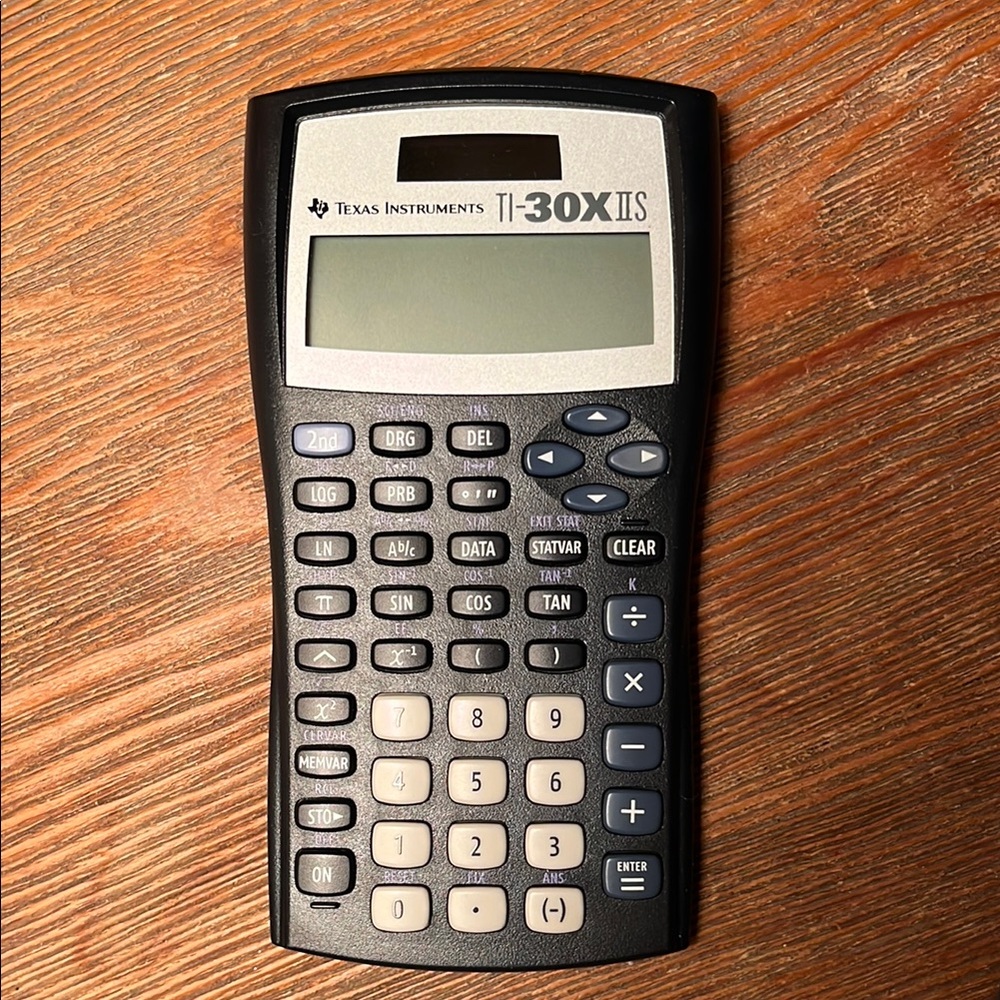 Texas Instruments TI-30X IIS Calculator - Black and Gray